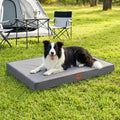 Orthopedic Egg Crate Dog Bed – Large, Grey