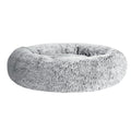Calming Plush Pet Bed – Large 90cm, Light Charcoal