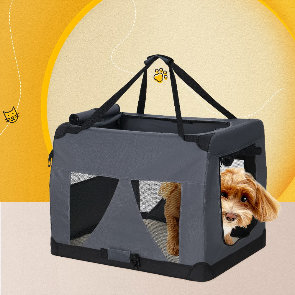 Soft Pet Carrier – 60x42cm, Grey