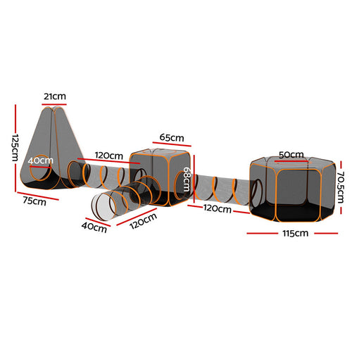 6-in-1 Pet Playpen & Cat Tent