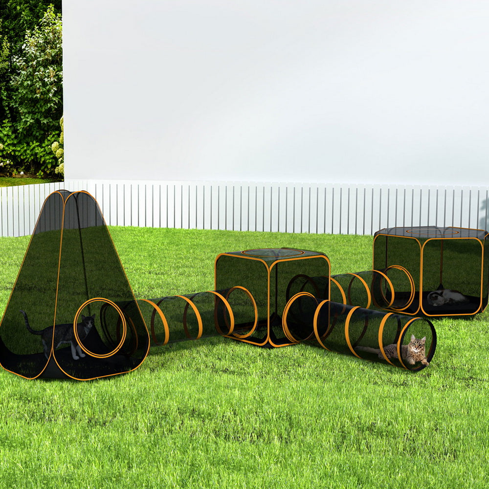 6-in-1 Pet Playpen & Cat Tent
