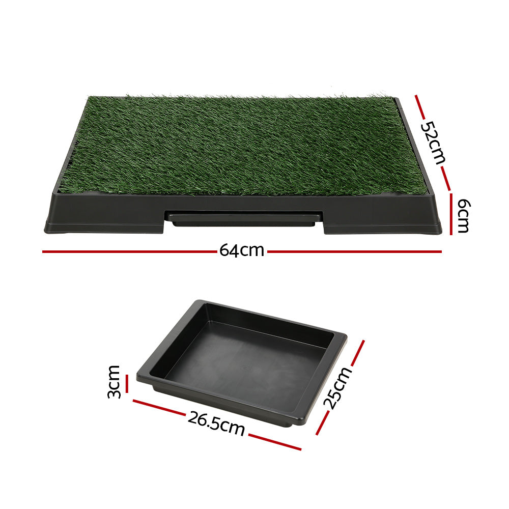 Grass Potty Pad with Tray – 2 Mats