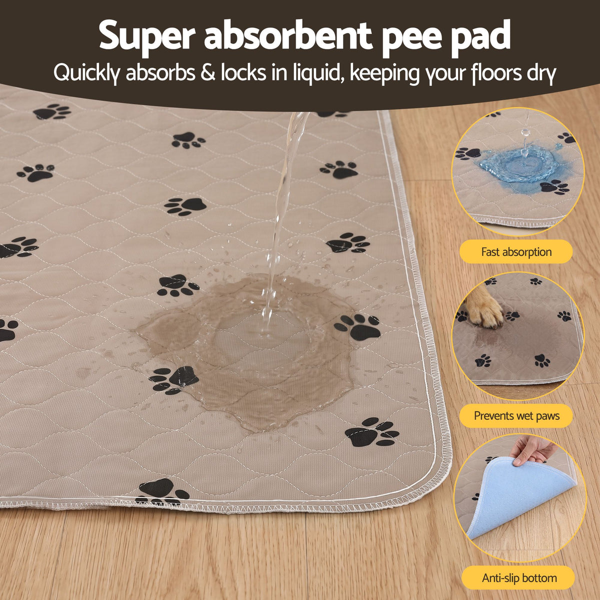 Washable Puppy Pad – 183x183cm