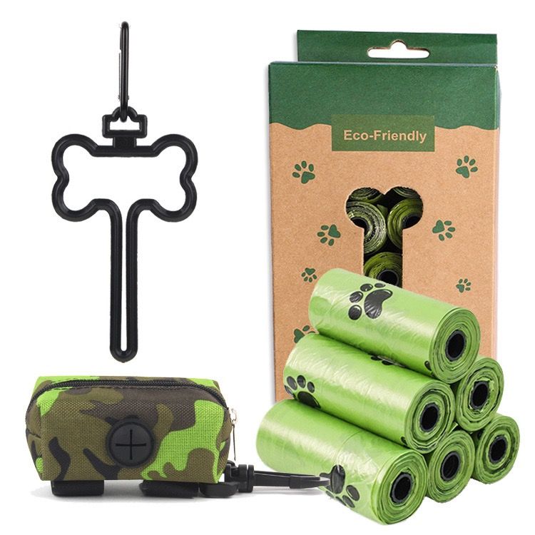 Poop Bags with Bone Hook & Dispenser – 8 Rolls