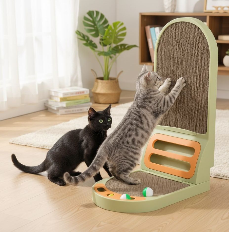 L-Shaped Cardboard Cat Scratcher