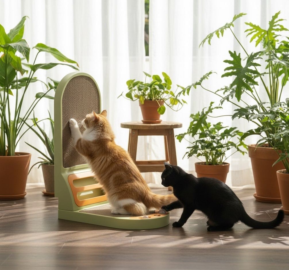 L-Shaped Cardboard Cat Scratcher