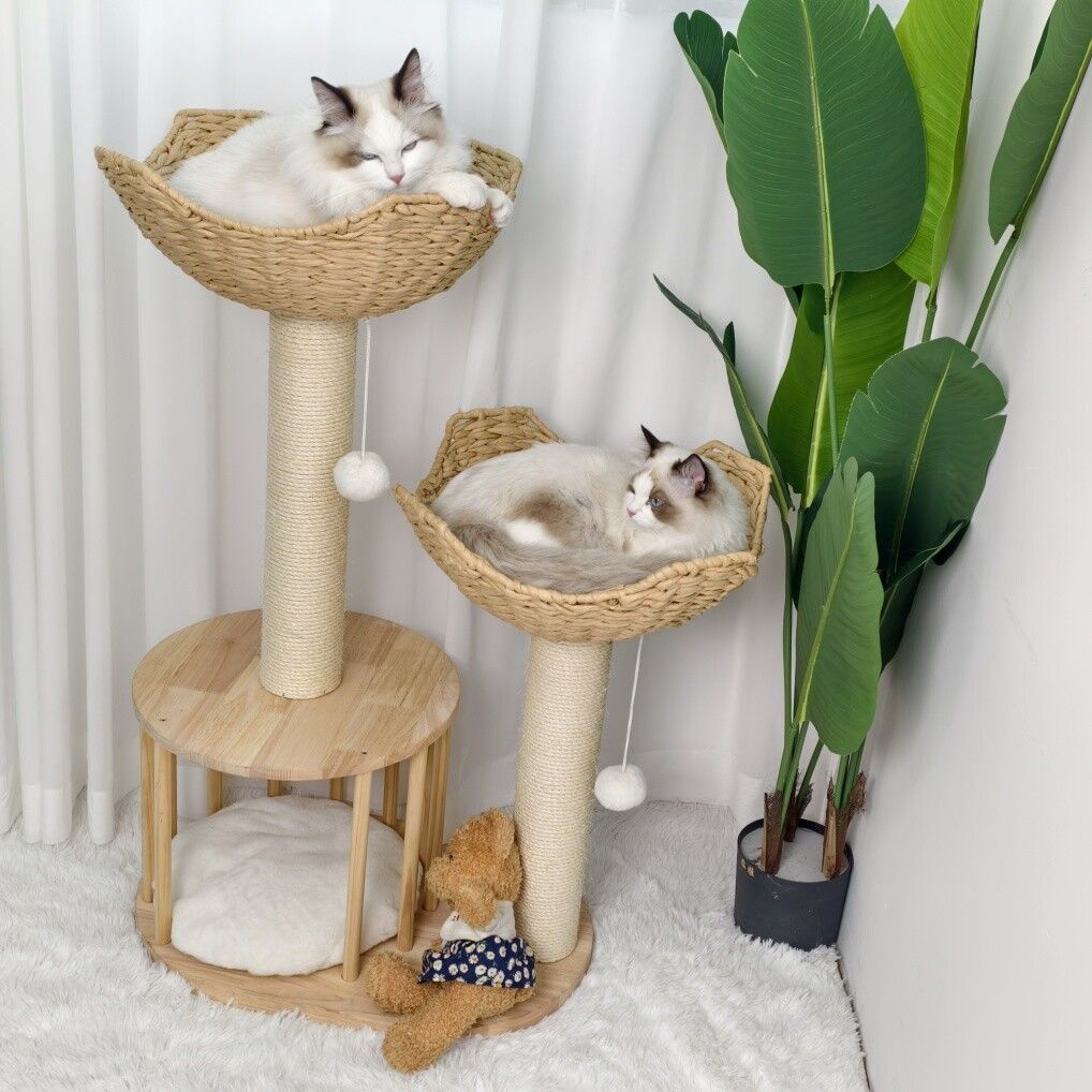 Cat Tree Tower with Condo & Baskets