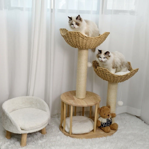 Cat Tree Tower with Condo & Baskets