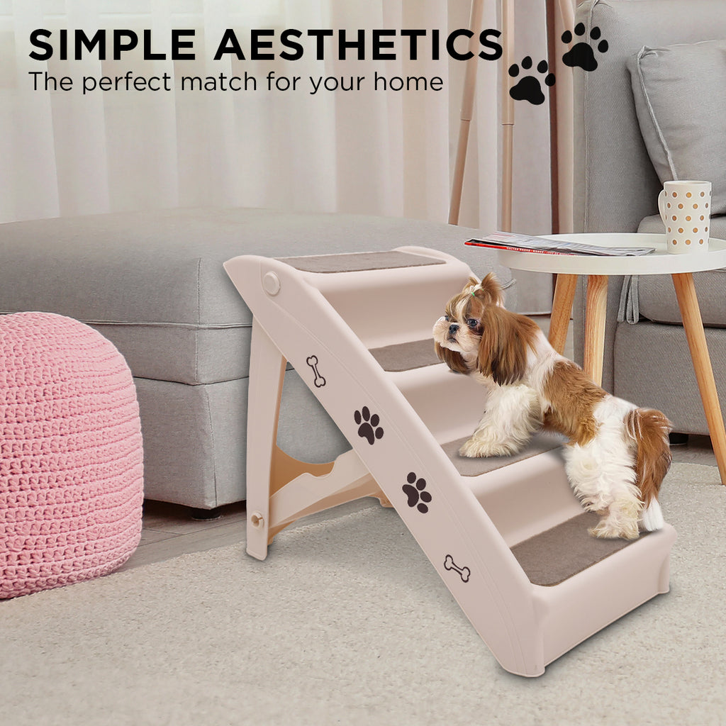 Foldable Pet Stairs 50cm – White