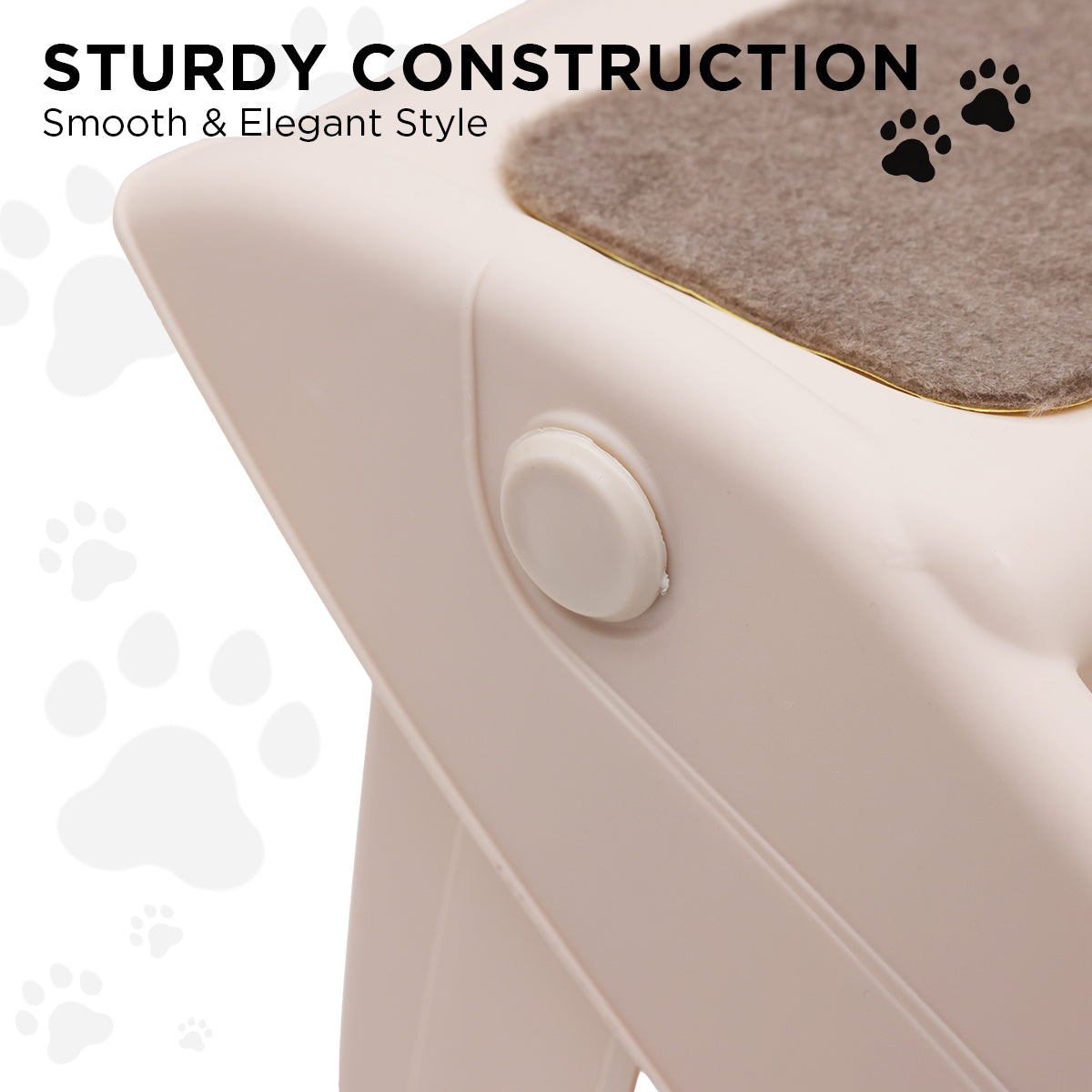 Foldable Pet Stairs 50cm – White