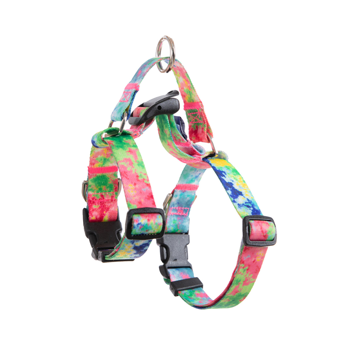 No-Pull Double-Strap Dog Harness – Green, M