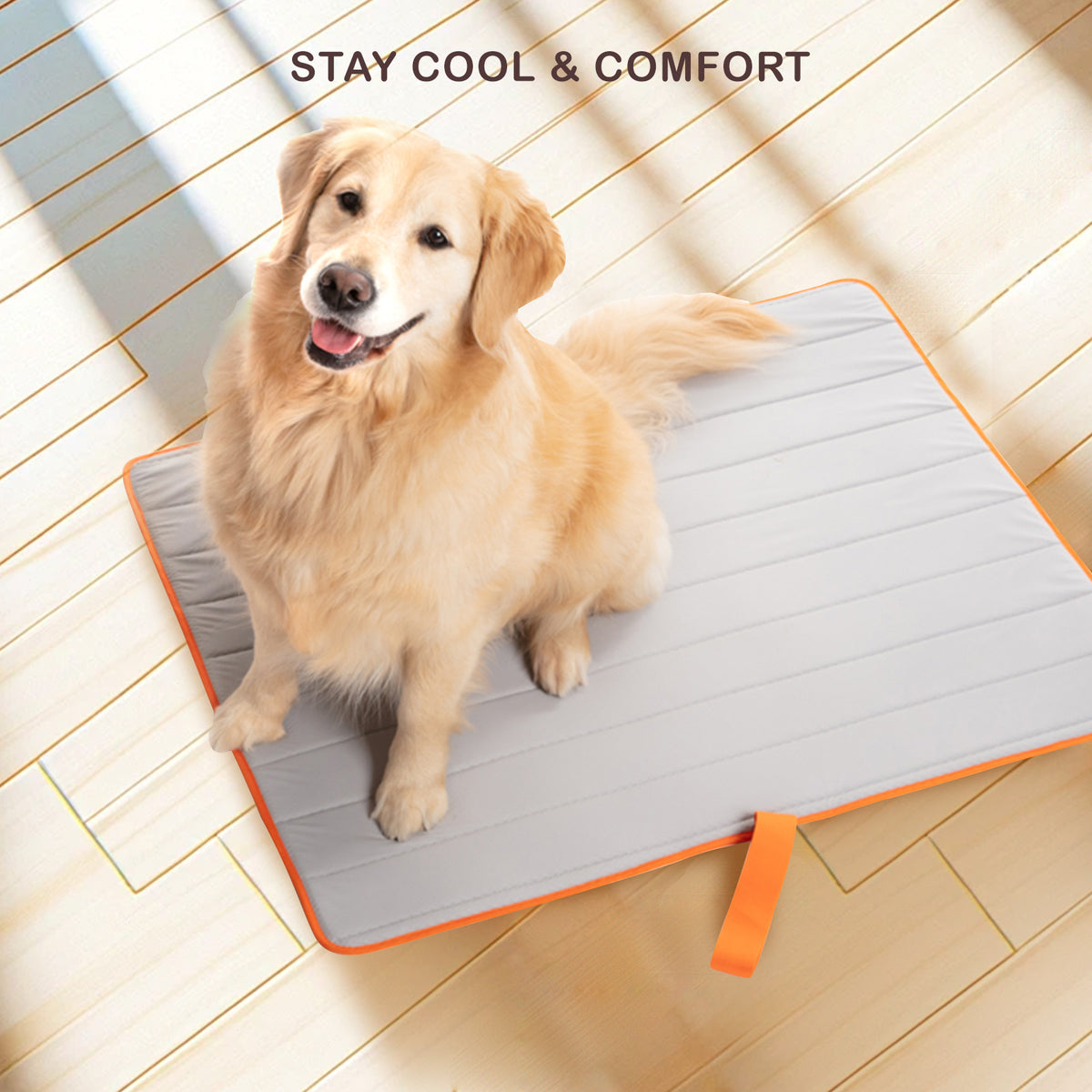 Roll-Up Dog Cooling Mat – Blue, M