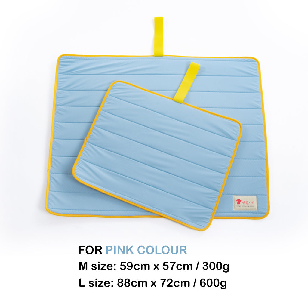 Roll-Up Dog Cooling Mat – Blue, M