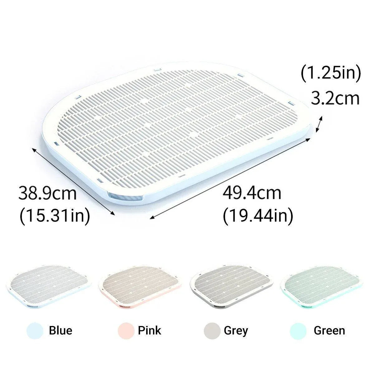 Anti-Spill Cat Litter Mat – Grey