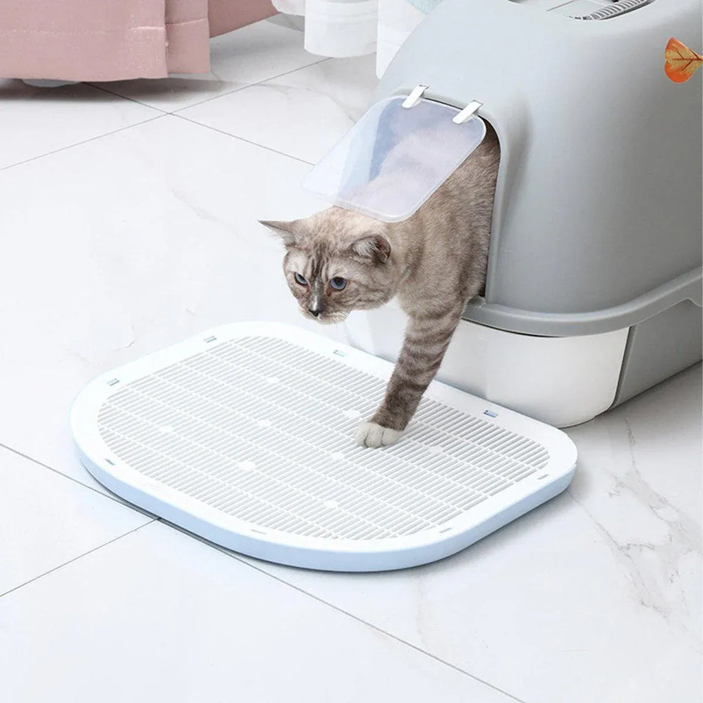 Anti-Spill Cat Litter Mat – Grey