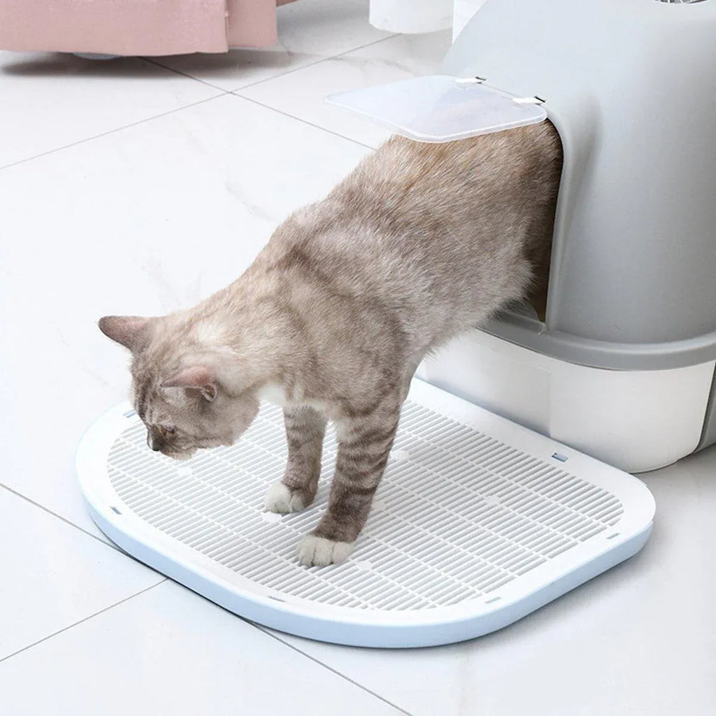 Anti-Spill Cat Litter Mat – Grey