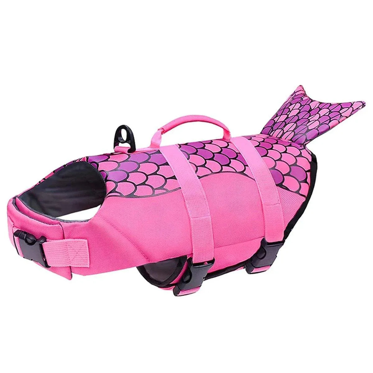 Mermaid Dog Life Jacket – Pink, M