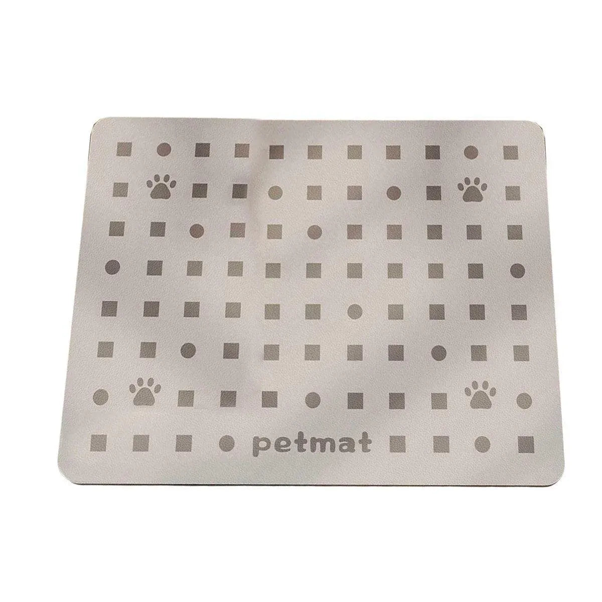 Absorbent Pet Feeding Mat – Light Grey