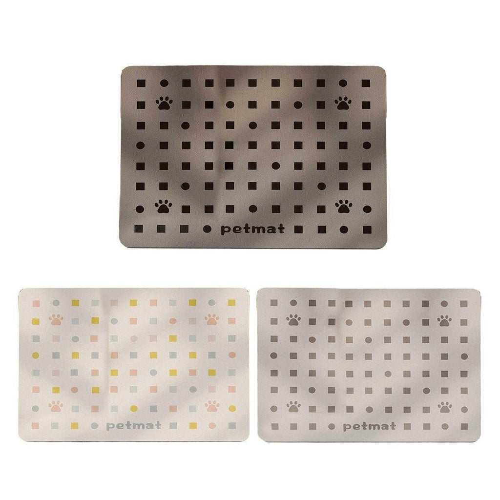 Absorbent Pet Feeding Mat – Light Grey