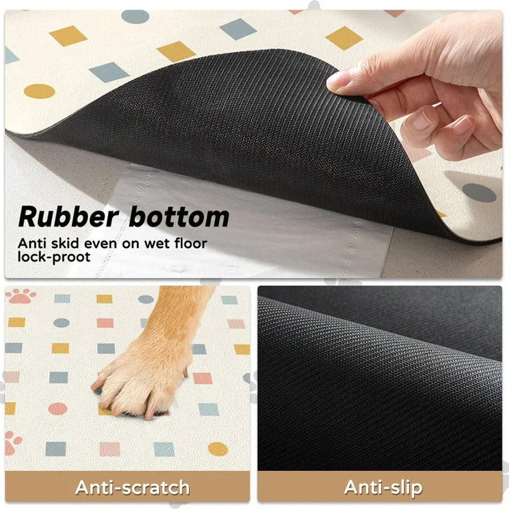 Absorbent Pet Feeding Mat – Light Grey