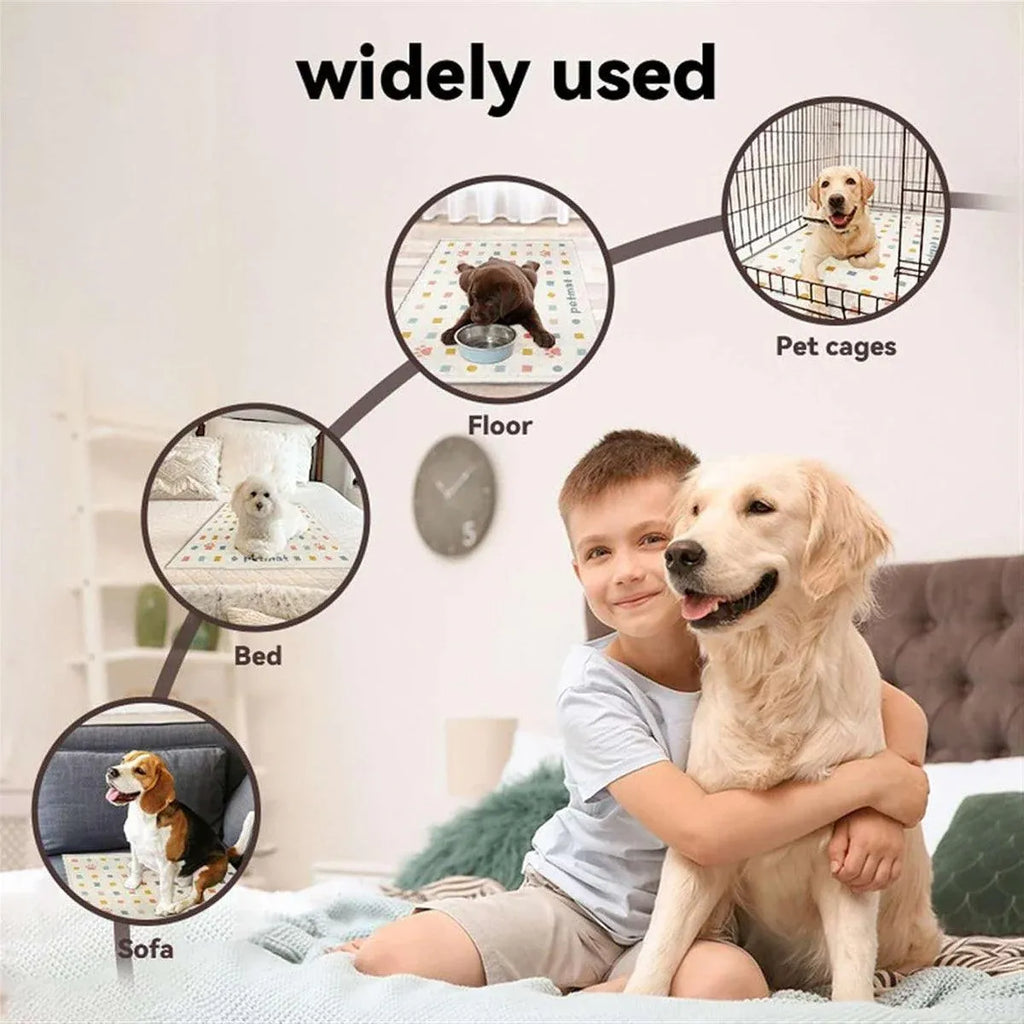 Absorbent Pet Feeding Mat – Light Grey