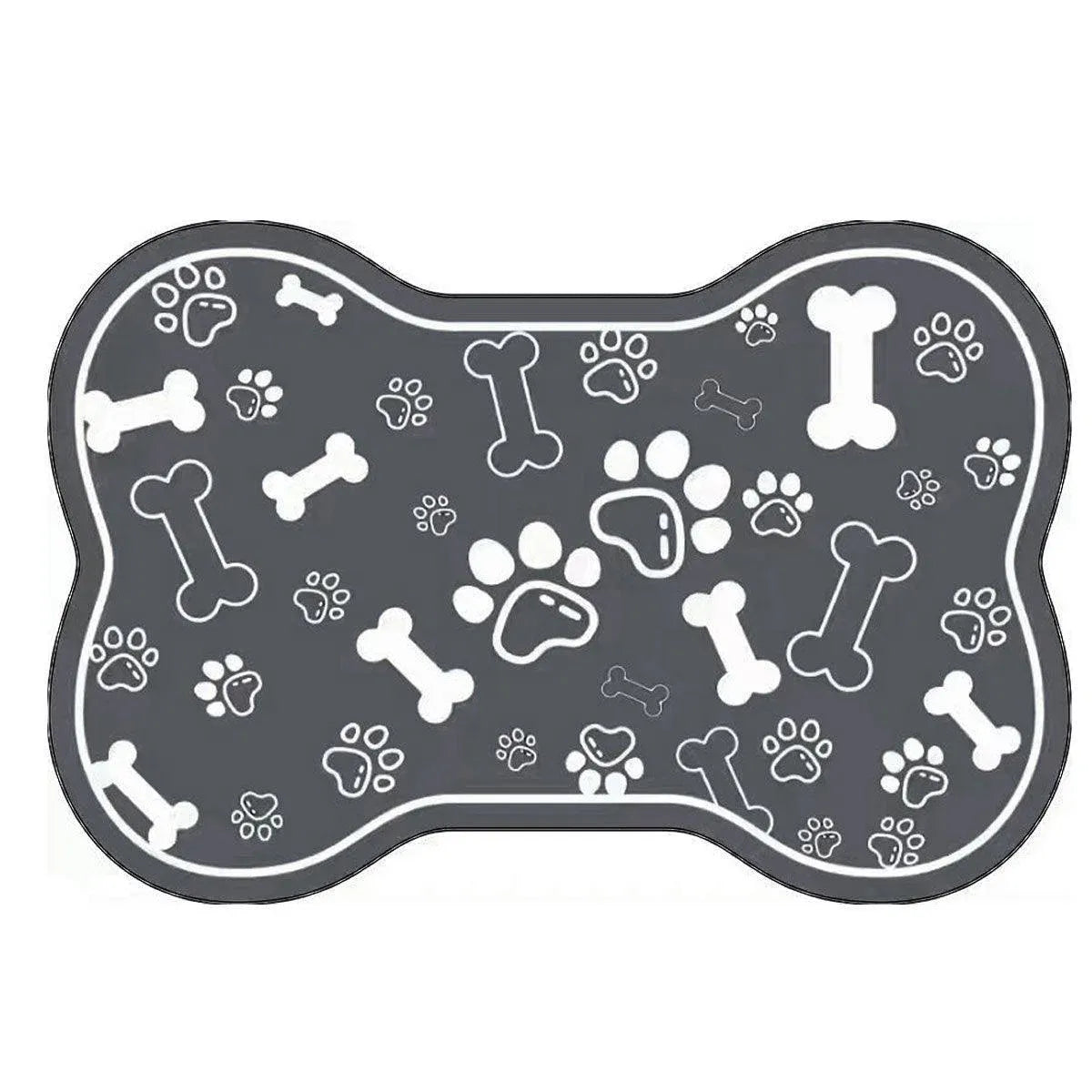 Absorbent Pet Feeding Mat – Black, 60x90cm