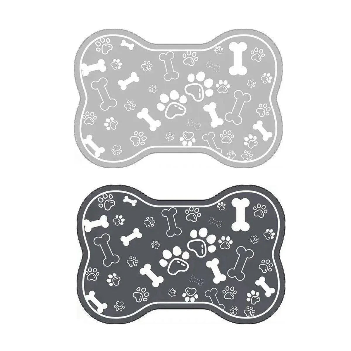 Absorbent Pet Feeding Mat – Black, 60x90cm