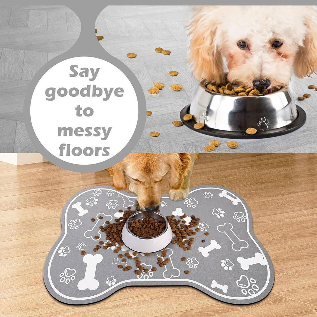 Absorbent Pet Feeding Mat – Black, 60x90cm