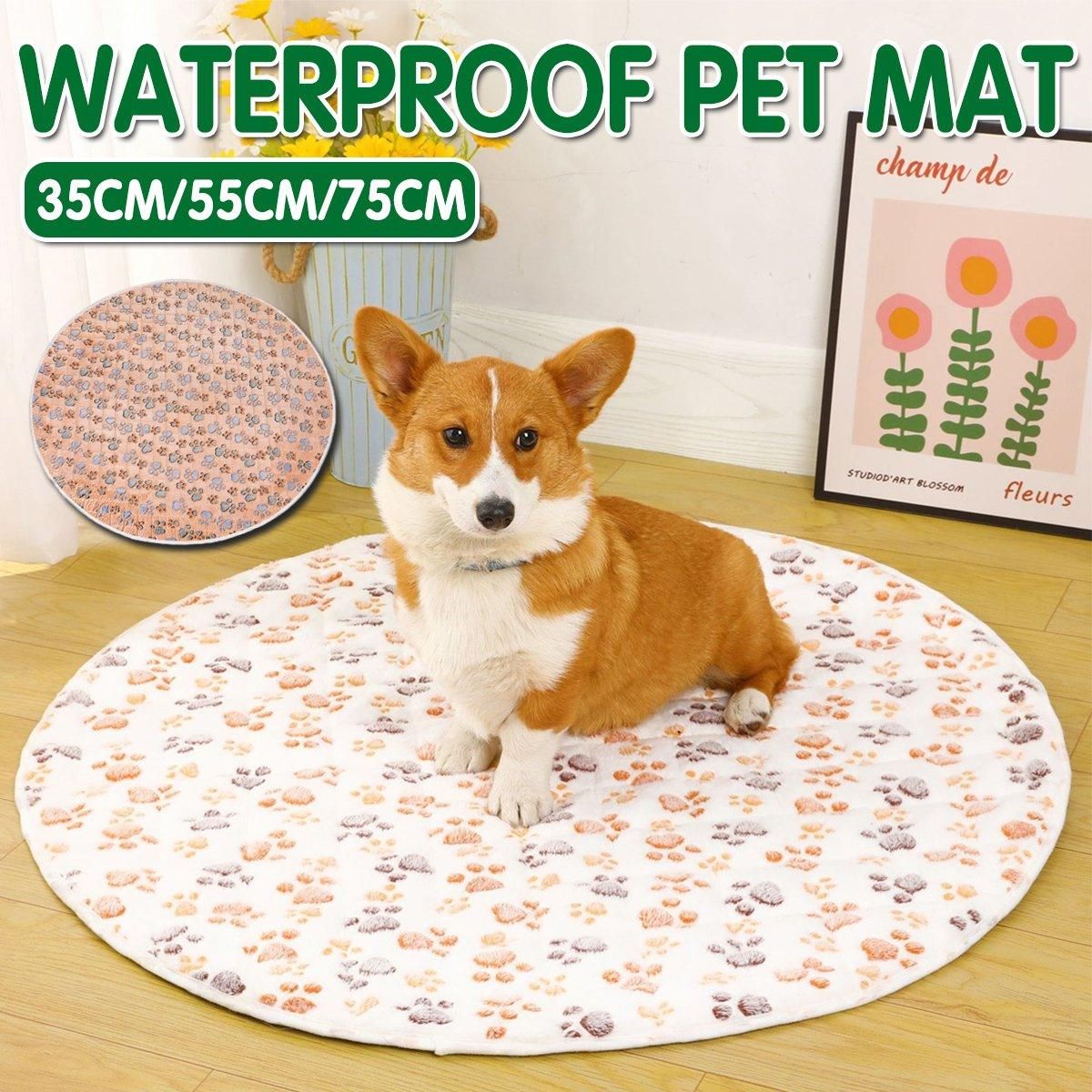 Washable Round Puppy Pad – Khaki, 55cm