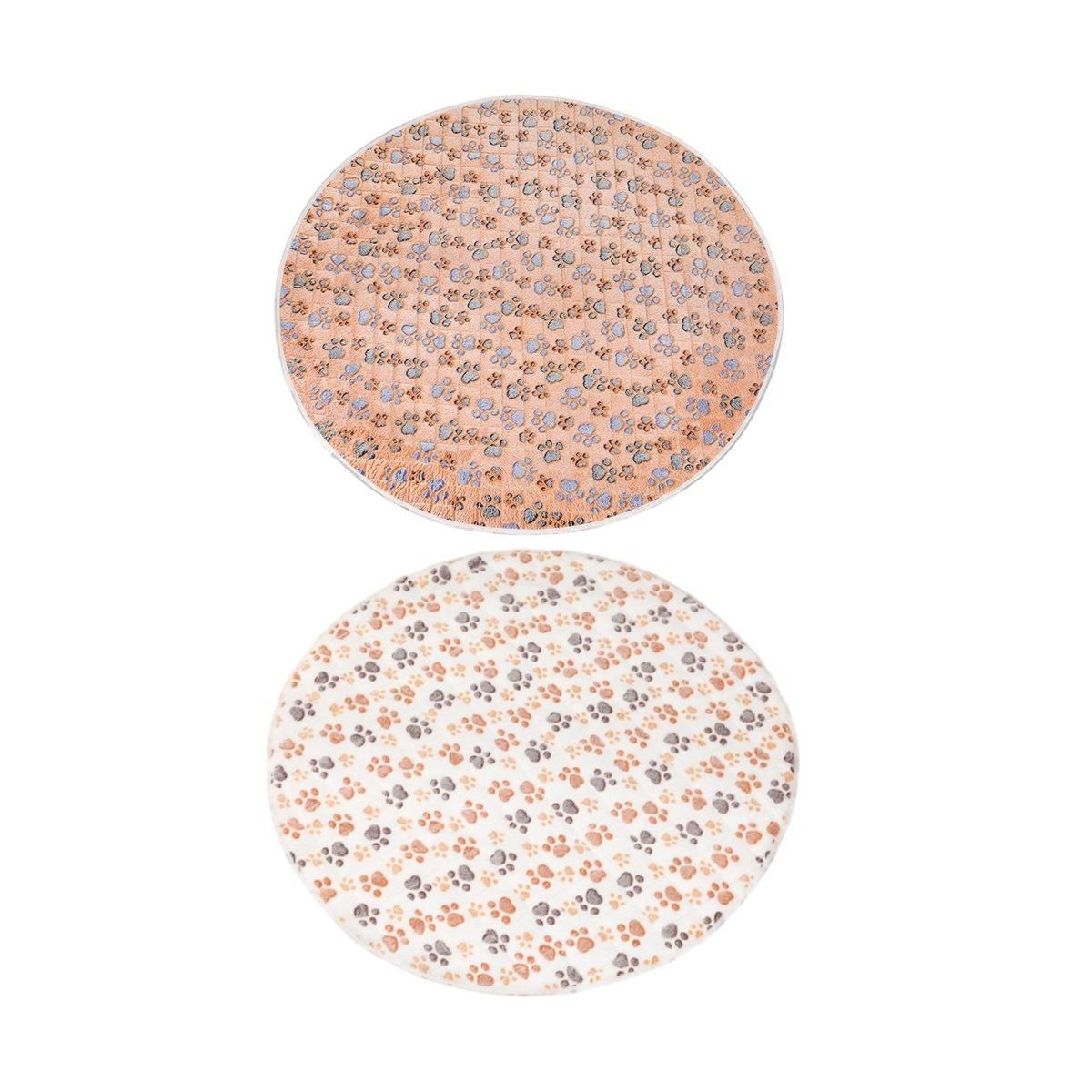 Washable Round Puppy Pad – Khaki, 55cm