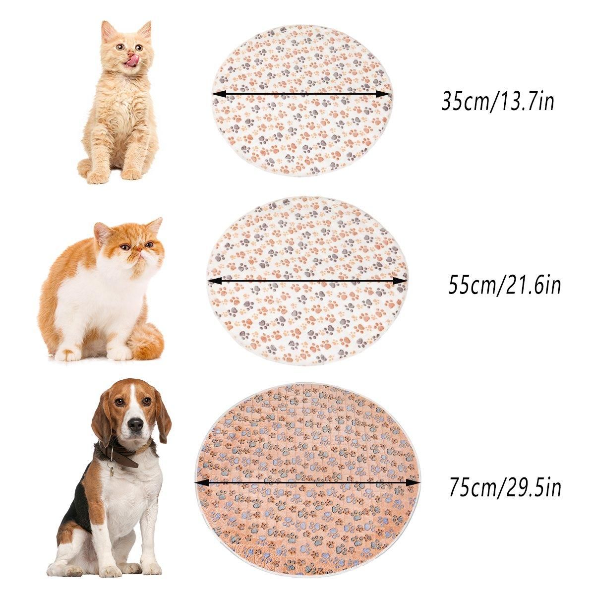 Washable Round Puppy Pad – Khaki, 55cm