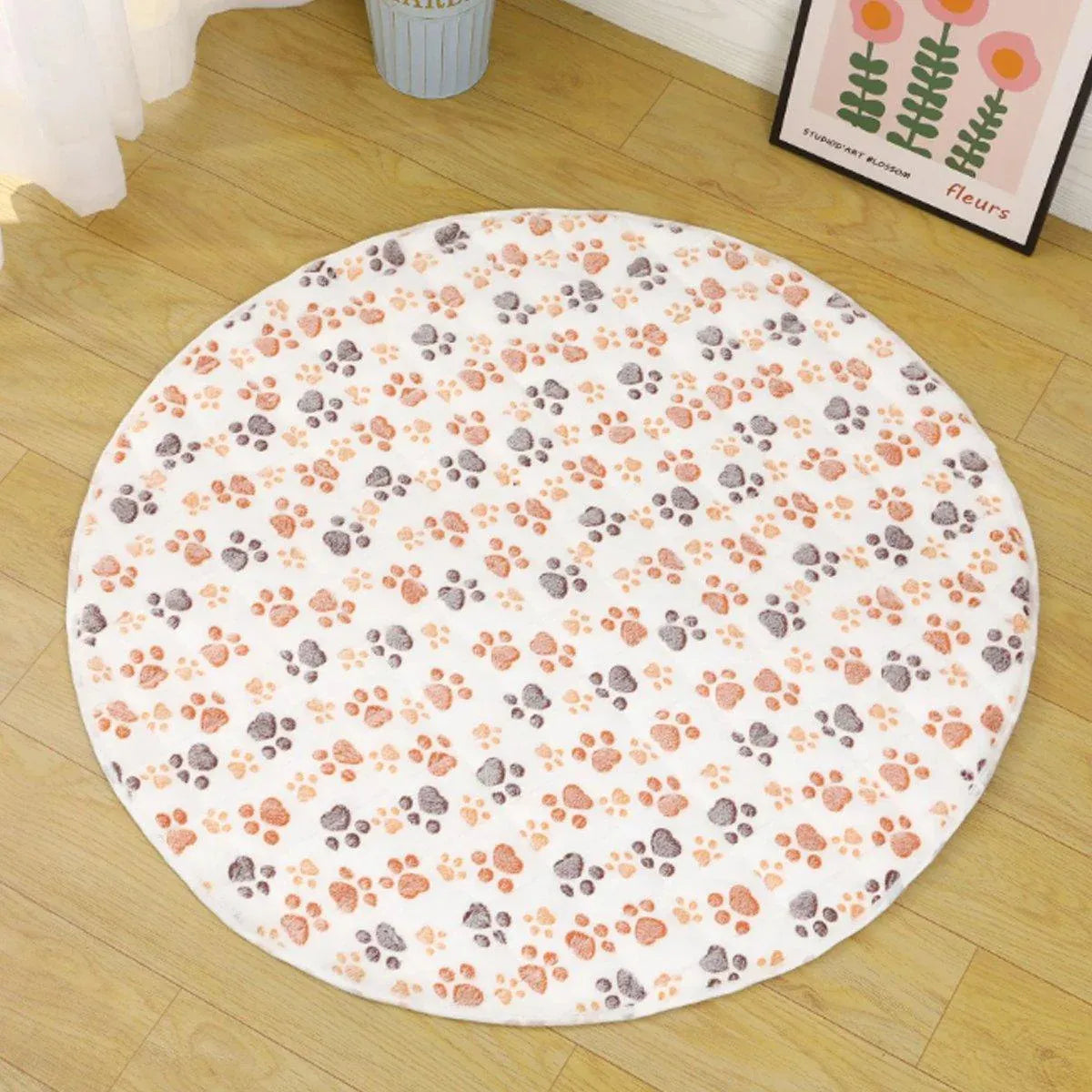 Washable Round Puppy Pad – Khaki, 55cm