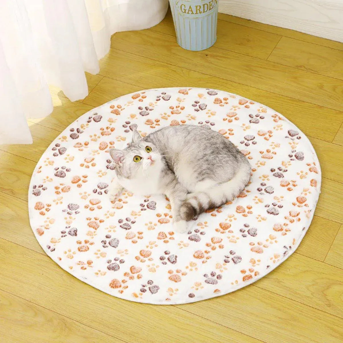 Washable Round Puppy Pad – Khaki, 55cm