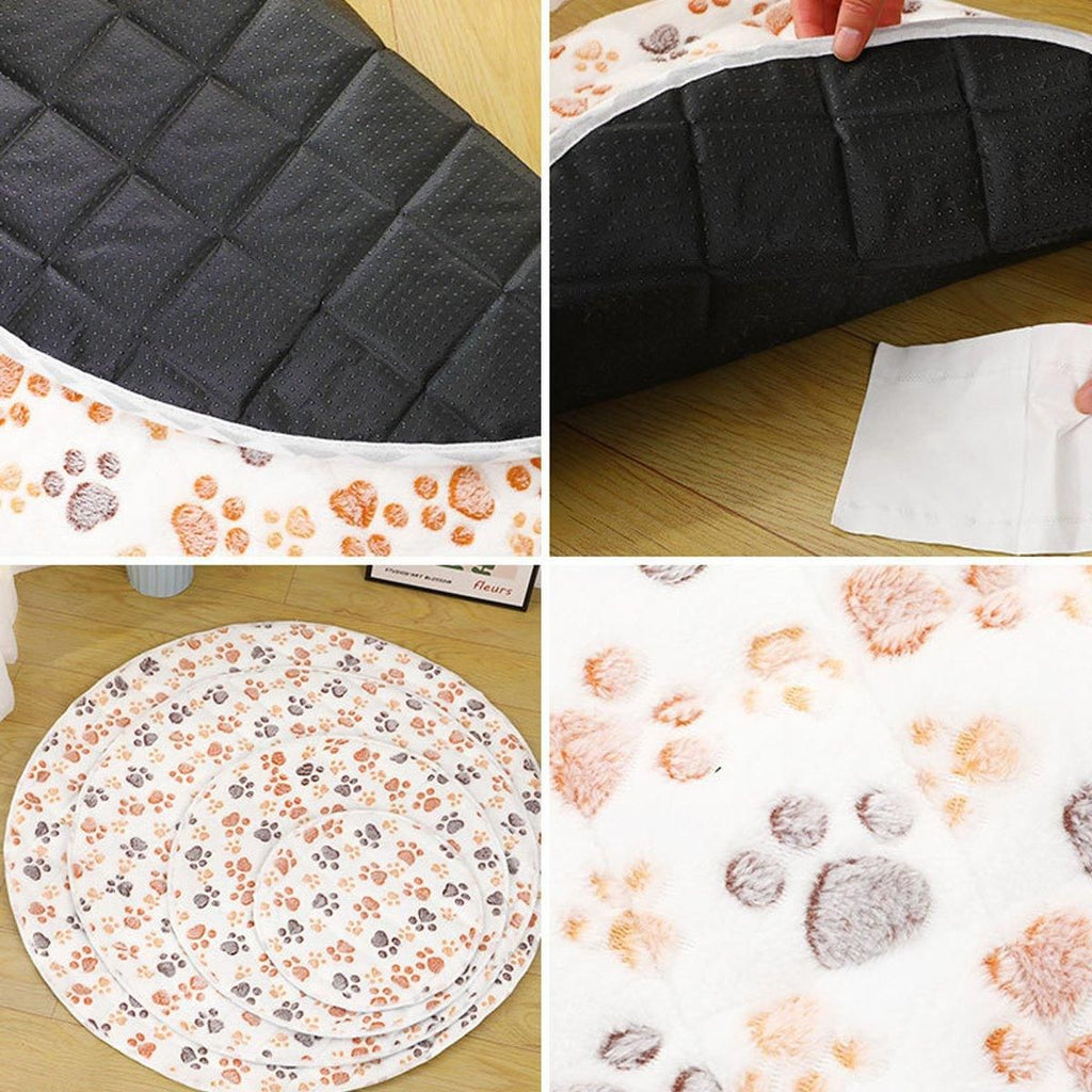 Washable Round Puppy Pad – Khaki, 55cm