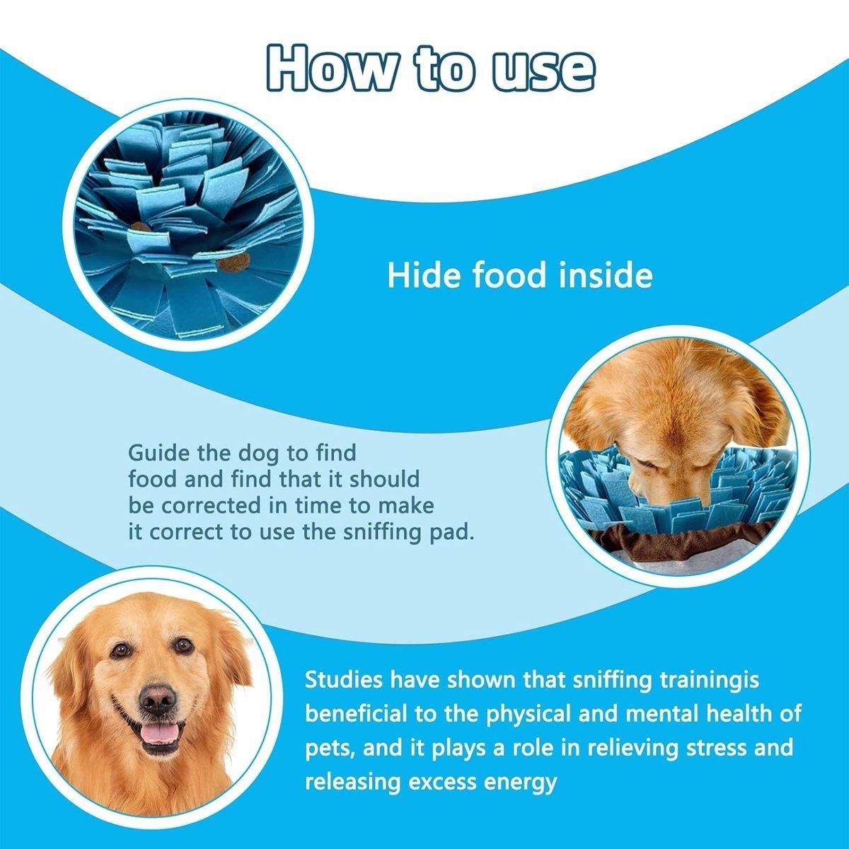 Snuffle Mat for Dogs – Blue
