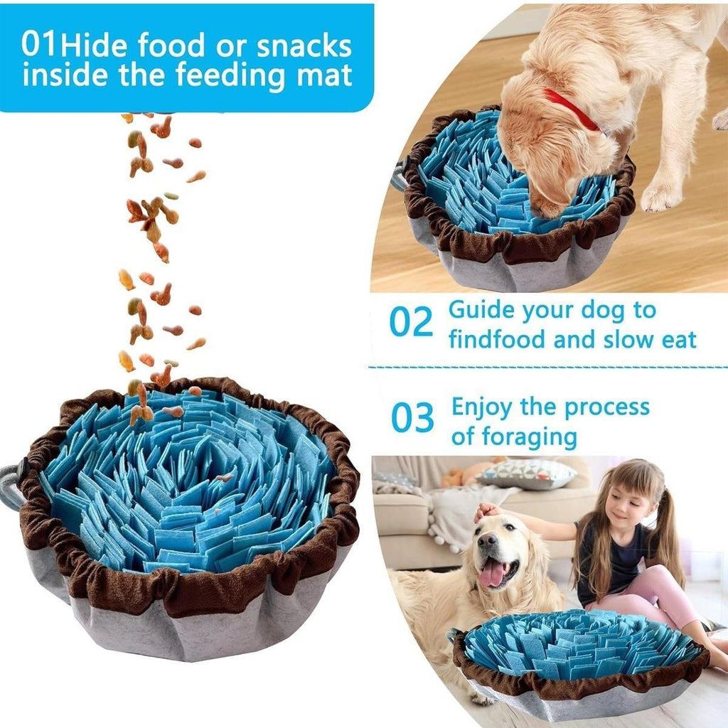 Snuffle Mat for Dogs – Blue