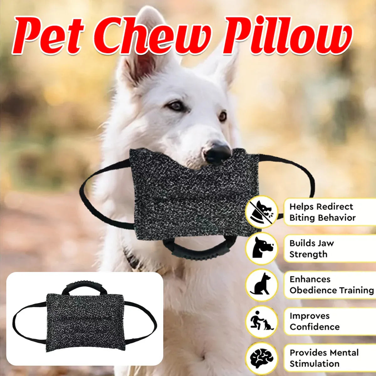 Chew Pillow Tug Toy – 26cm