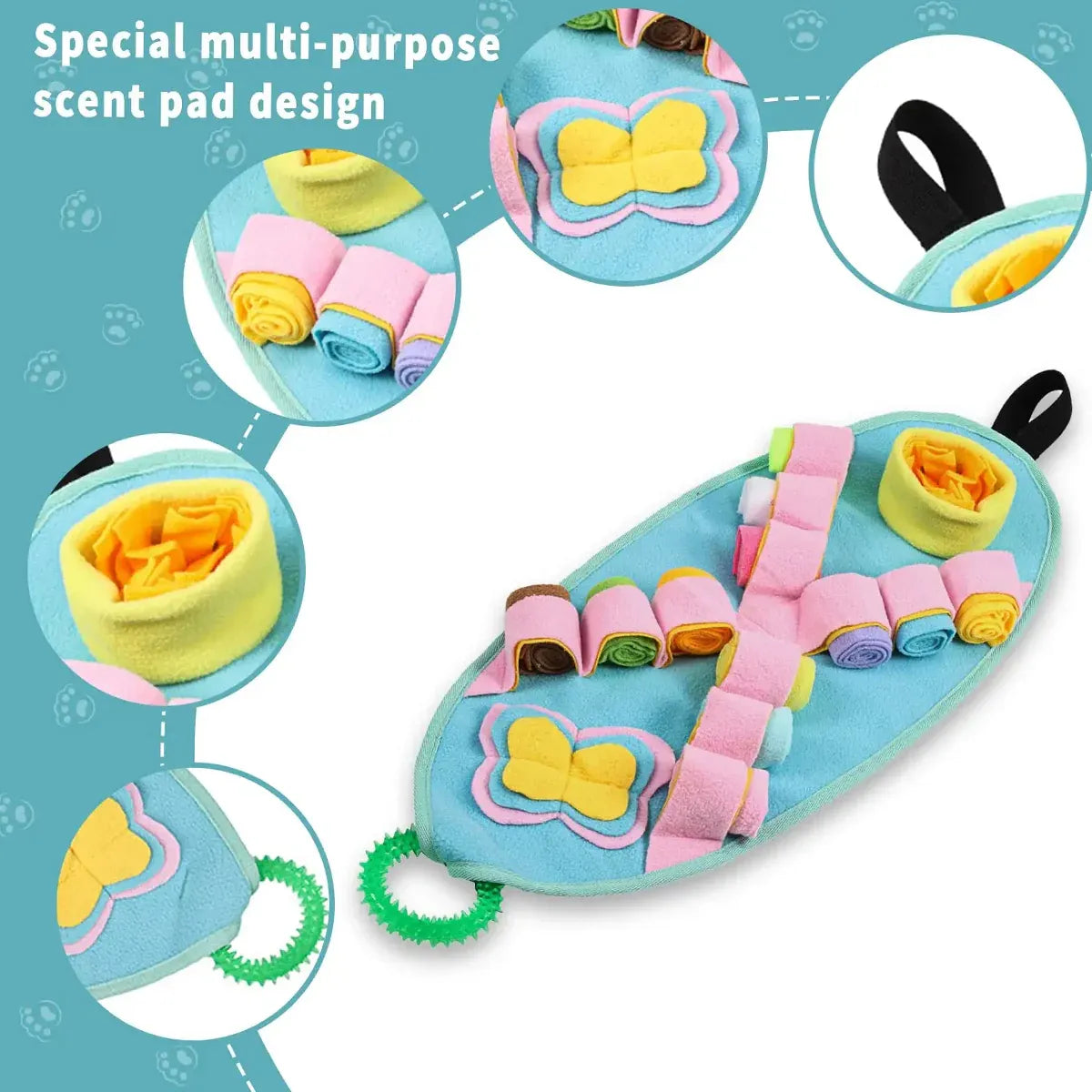 Snuffle Mat Puzzle Toy for Dogs