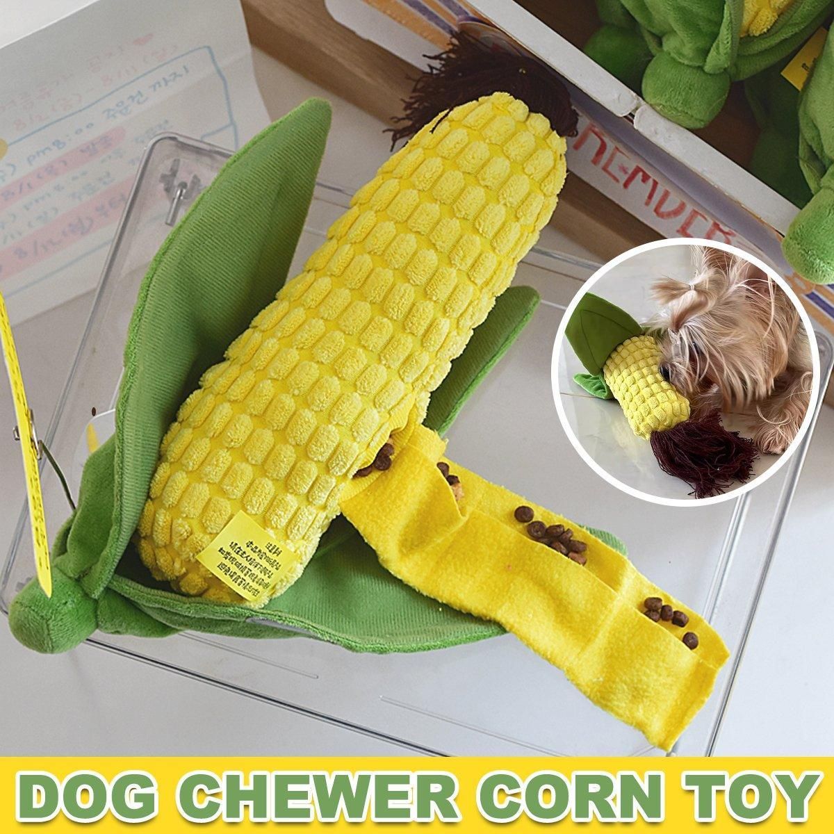 Corn Cob Slow-Feeder Chew Toy