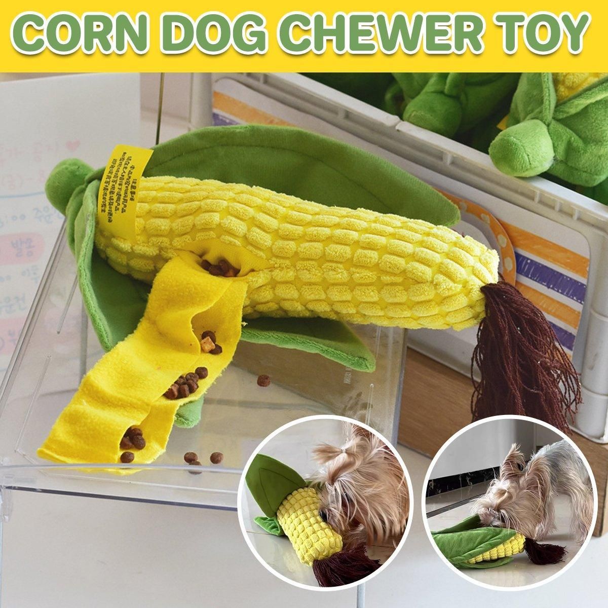 Corn Cob Slow-Feeder Chew Toy