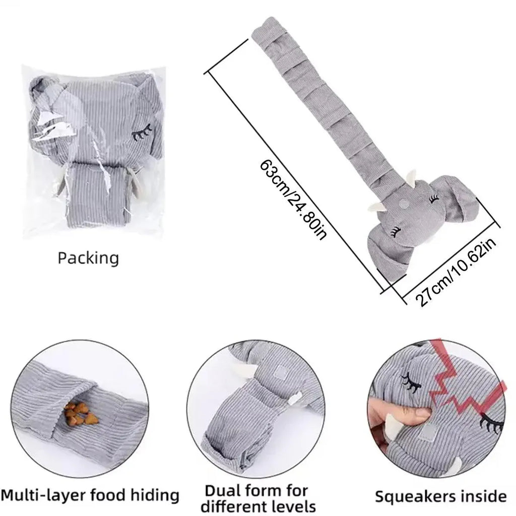Elephant Snuffle Toy with Sound
