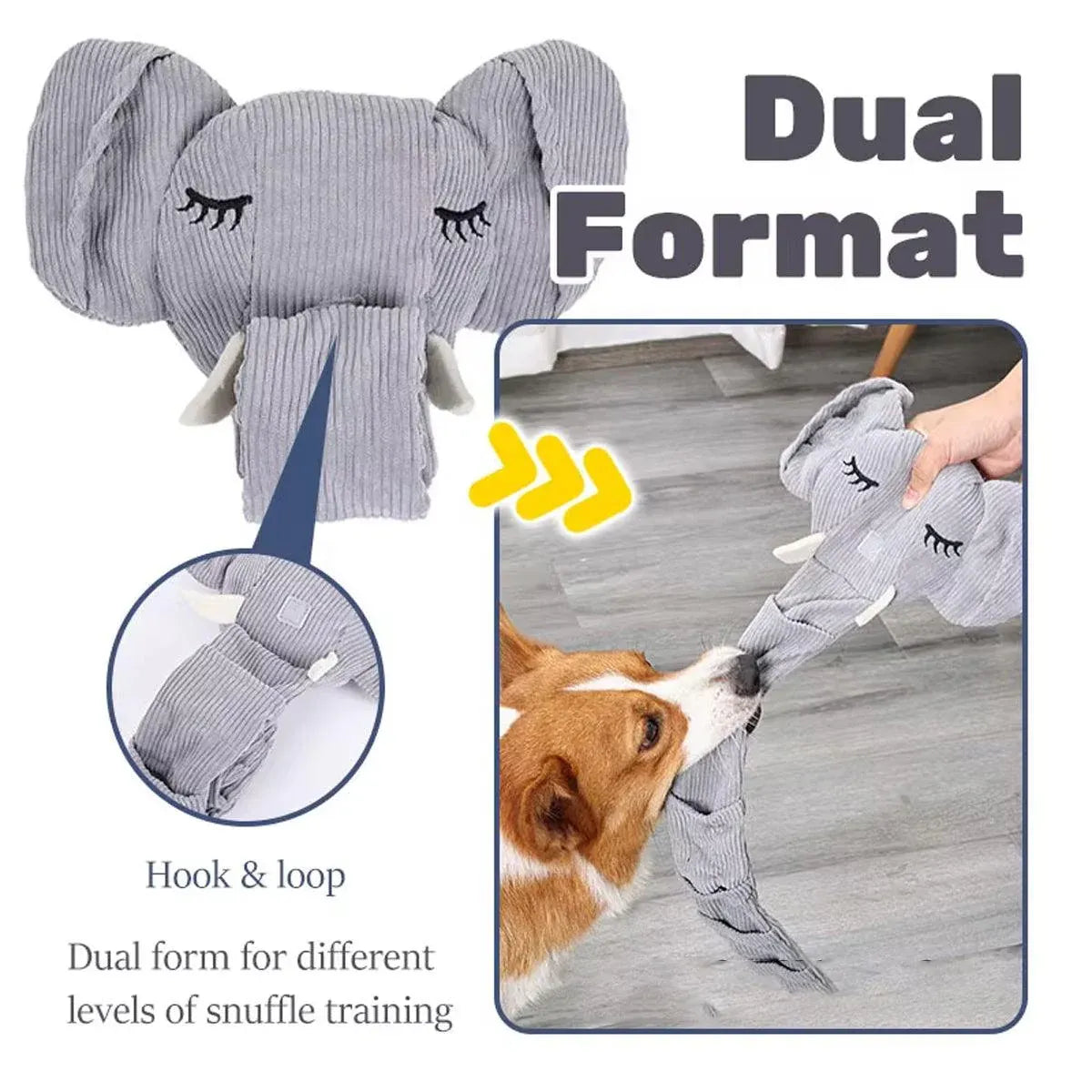 Elephant Snuffle Toy with Sound