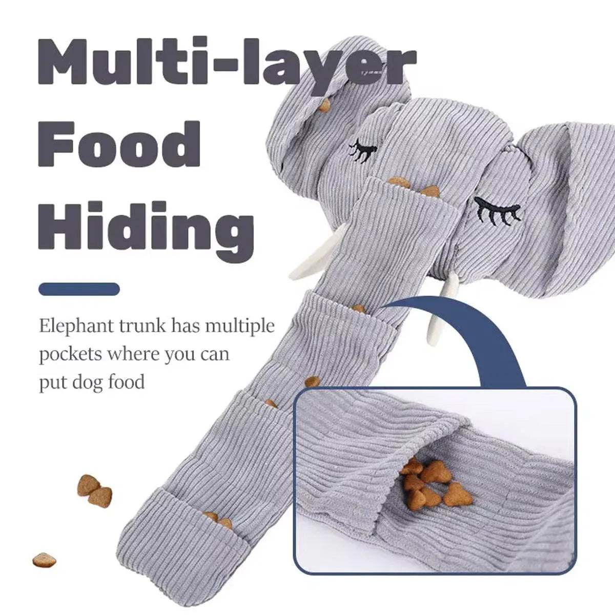 Elephant Snuffle Toy with Sound