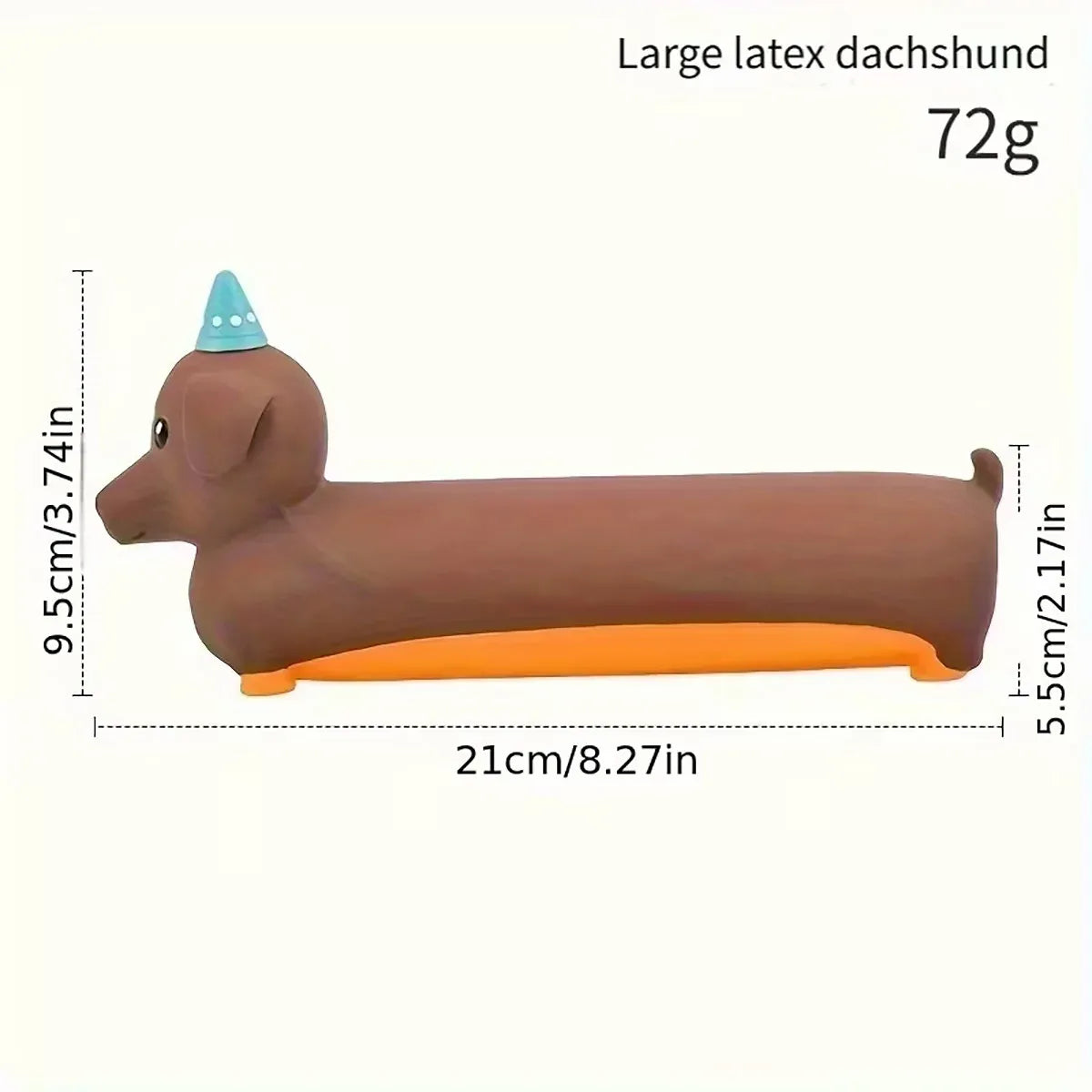 Squeaky Latex Sausage Dog Toy