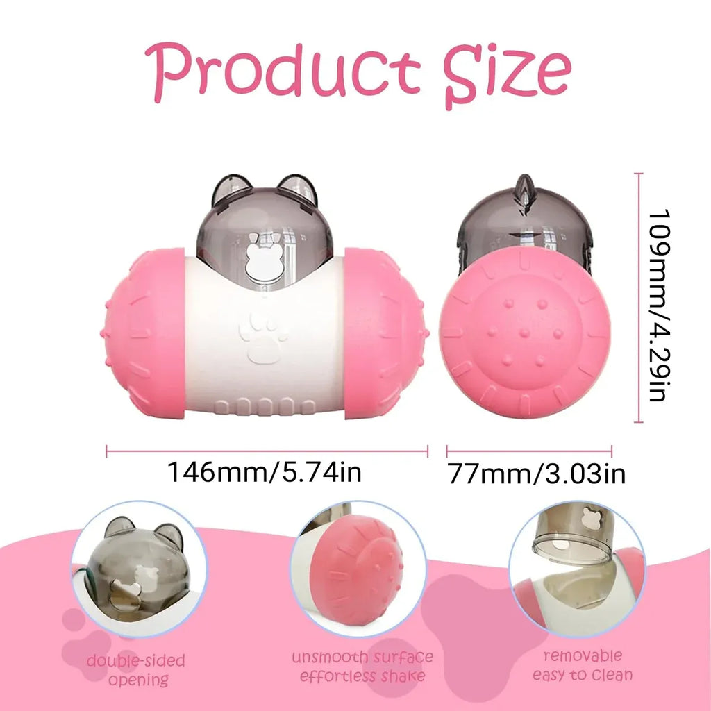 Treat-Dispensing Swing Toy – Pink