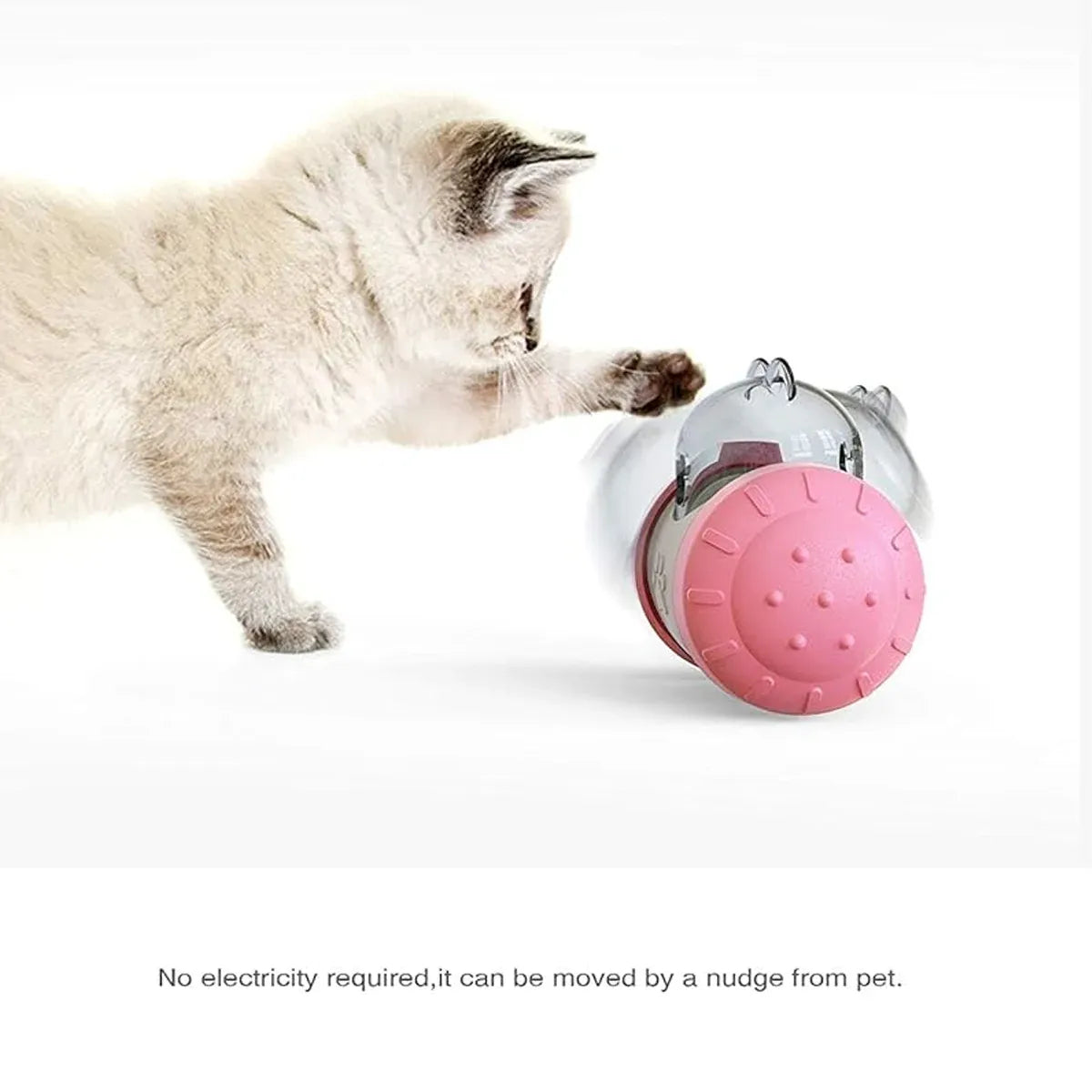 Treat-Dispensing Swing Toy – Pink