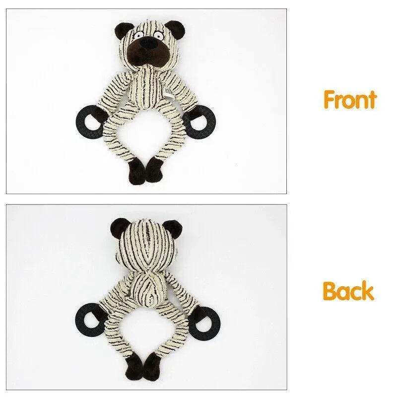 Unstuffed Squeaky Dog Toy – Beer