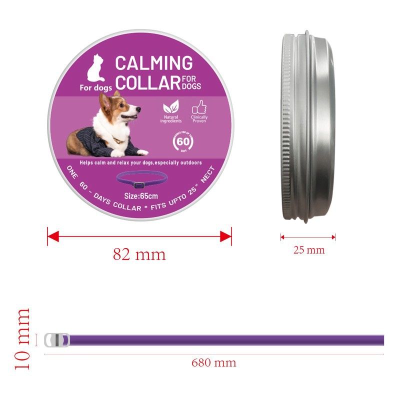 Calming Collar for Dogs – 68cm, 2 Pack