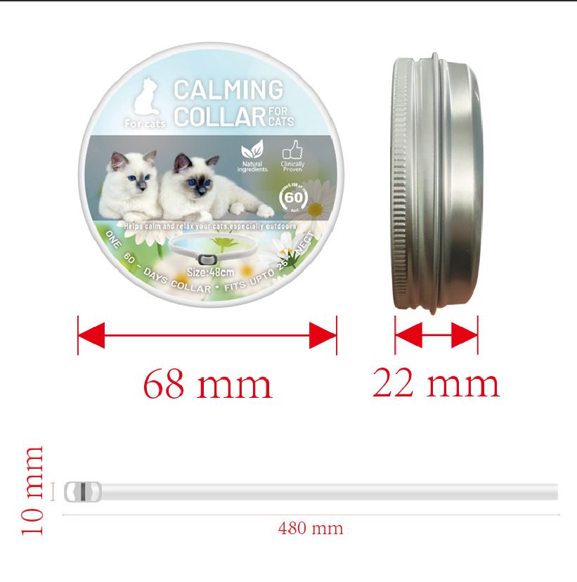 Calming Collar for Cats – 48cm, 2 Pack